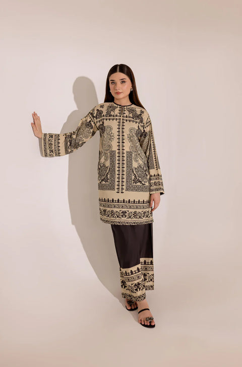 💕 Digital Printed Premium Shamooz Silk 3 Pc Dress 👗