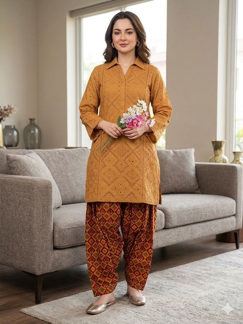 🔥 ONLY #2450/-PKR #CHIKANKARI LAWN 2PC 💕