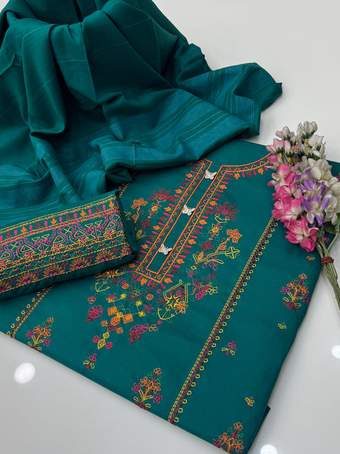 🔥 Winter’s Latest Dhanak Marina 3 PC Dress 👗