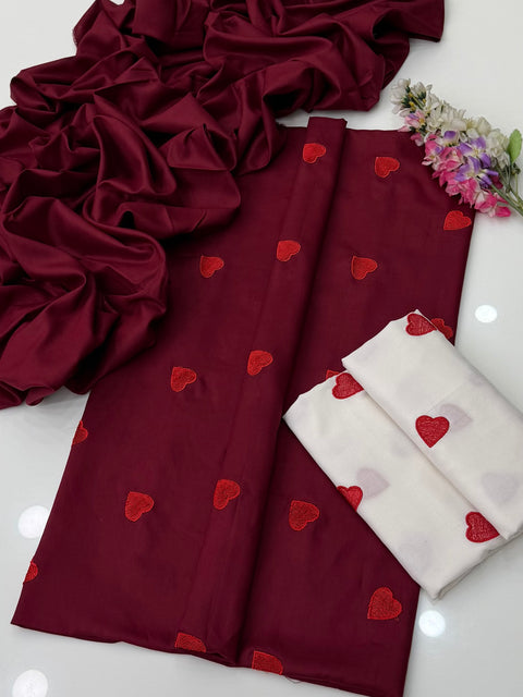 🔥 #WINTER’s #TRENDING DHANAK HEART ♥️ 3PC 👗