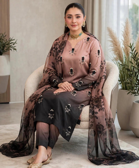 💕 #MOST #VIRAL HANDWORK SHAMOOZ 3 PC Dress 👗