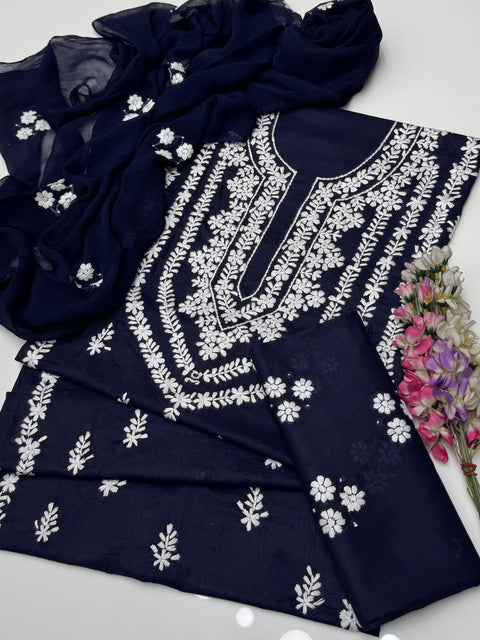 Handmade Pakka Tanka Embroidery 🪡 With Sheesha 🪞 Work Pure Lawn 3 Pc Dress 👗