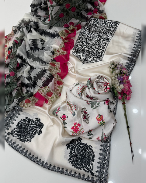 Zainab Chottani Hit Codes Premium Silk 3 Pc Dress 👗