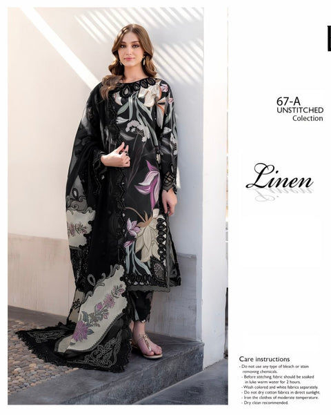 🔥 BRANDED HIT CODES LINEN 3 PC Dress 👗