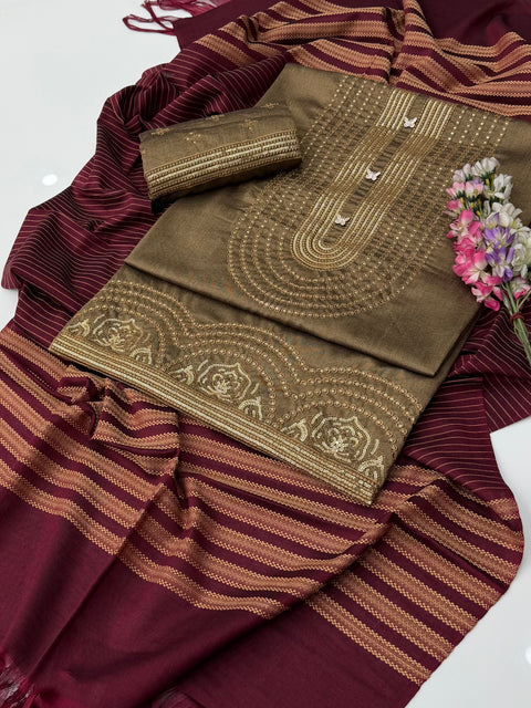 🔥 #WINTER’s Most Beautiful Sequence Work 3 PC Dress 👗