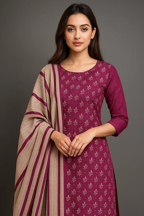 🔥 #ONLY 2350/-PKR WINTER’s DHANAK EMBROIDERED 3 PC 👗