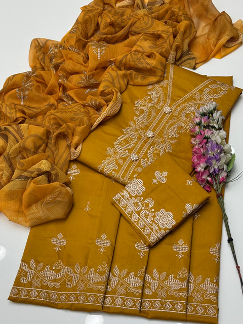 Chinyere Brand Bareeze Embroidery 🪡 Lawn 3 Pc Dress 👗