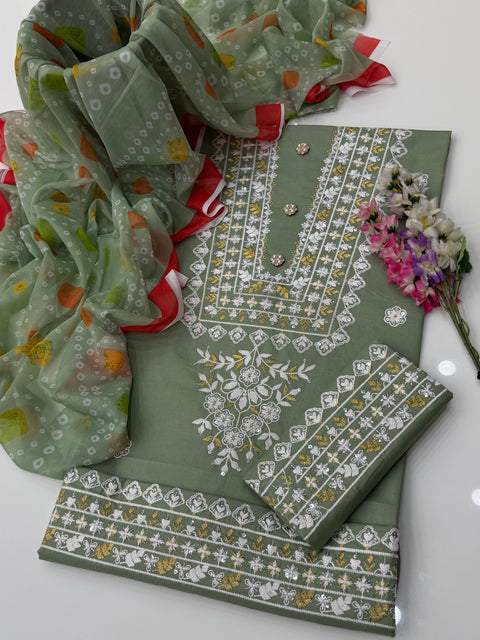 Beautiful & Elegant Boutique Fancy Sequence Embroidery 🧵 3 PC Suit