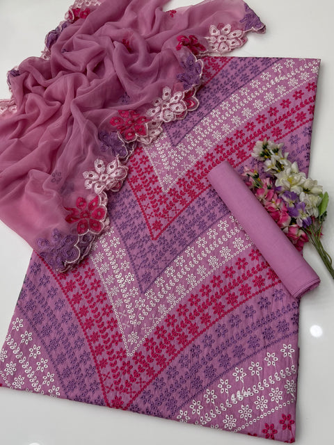 💕 #MARIA.B CHIKANKARI 3PC 💕