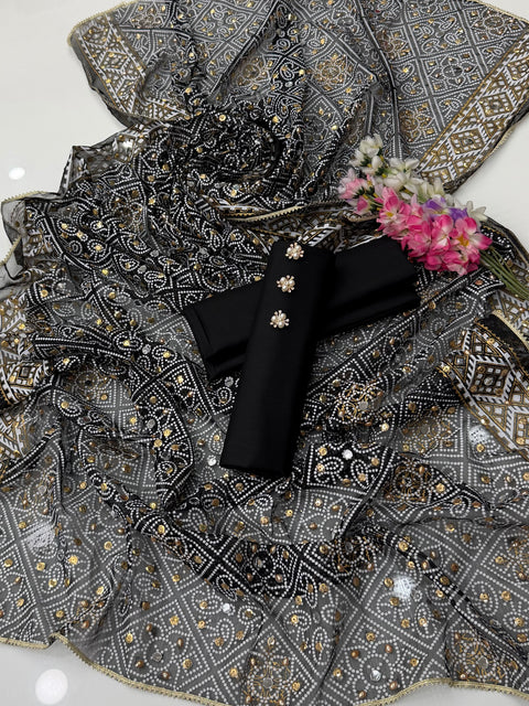 💕 Fancy Chunri Duppata With Lawn Shirt & Trouser 3 PC 👗