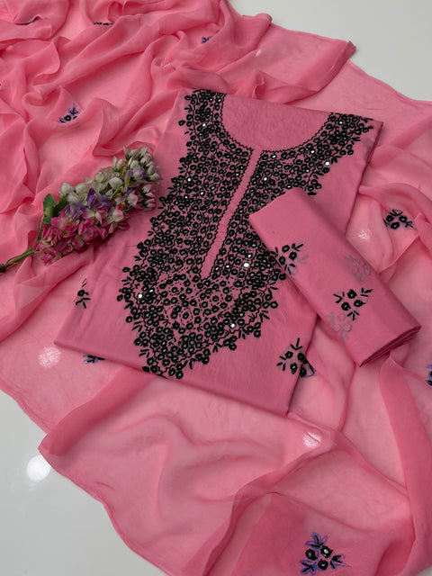 🔥 #Handmade Sheesha Work Pakka Tanka Lawn 3 Pc Dress 👗