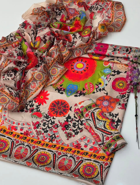💕 ONLY 2450/-PKR #BRANDED SILK 3PC 💕