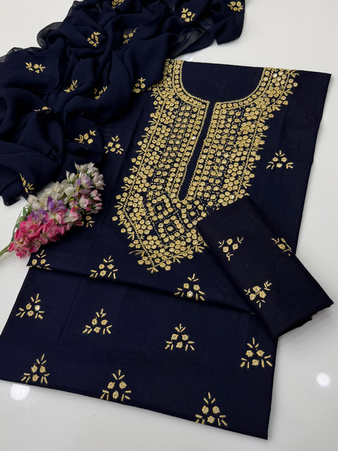 🔥 #Handmade Sheesha Work Pakka Tanka Lawn 3 Pc Dress 👗