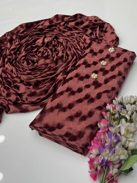 🔥 ONLY 1550/-PKR SELF VELVET 2PC 🔥