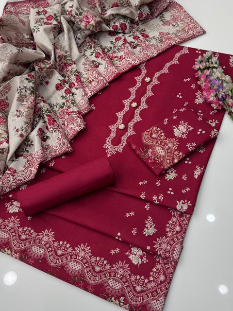 🔥 💯% ORIGINAL MUASAMMARY BRAND KHADDAR 3 PC 🔥