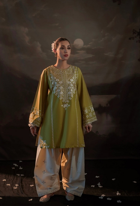 💕 Beautiful & Elegant Thread Embroidery 🧵Lawn 3 Pc Dress 👗
