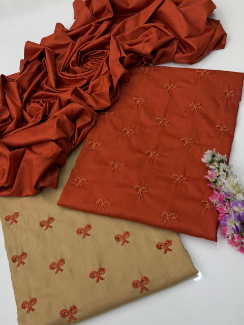 💕 #WINTER’s #VIRAL Ribbon 🎀 Embroidery 3PC 💕