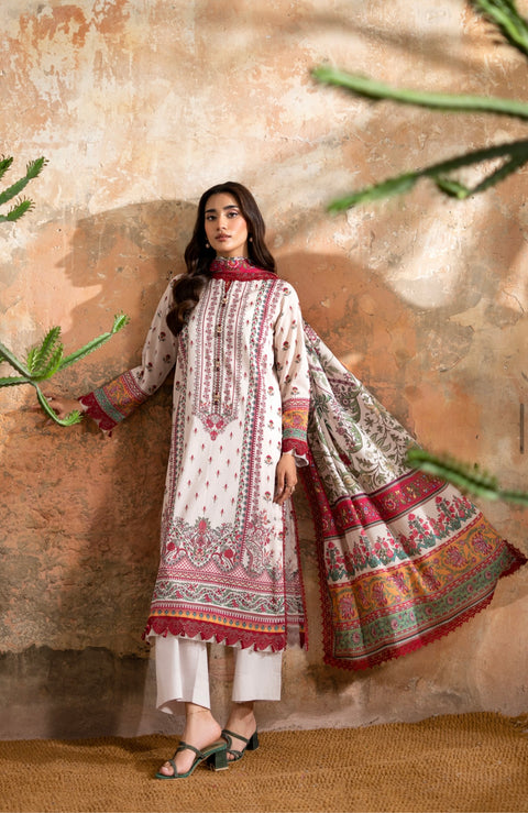 💕 Mausummery Brand Digital Printed Pure Lawn  3 Pc Dress 👗