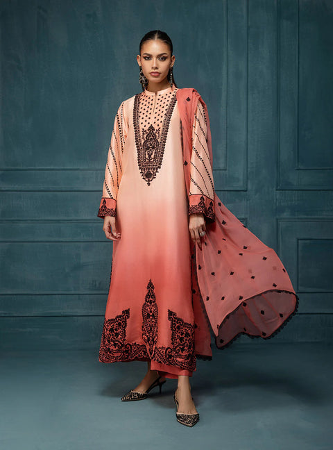 🔥 Branded Trending Printed Shamooz Silk 3 PC Dress 👗