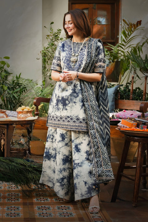 🔥 Sapphire & Baroque Brand Pure Lawn Embroidery 🪡 3 PC Dress 👗