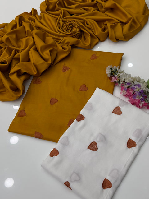 🔥 #WINTER’s #TRENDING DHANAK HEART ♥️ 3PC 👗