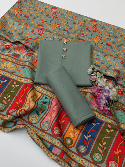 💕 #WINTER’s #KALAMKARI SHAWLS WITH DHANAK 3PC💕