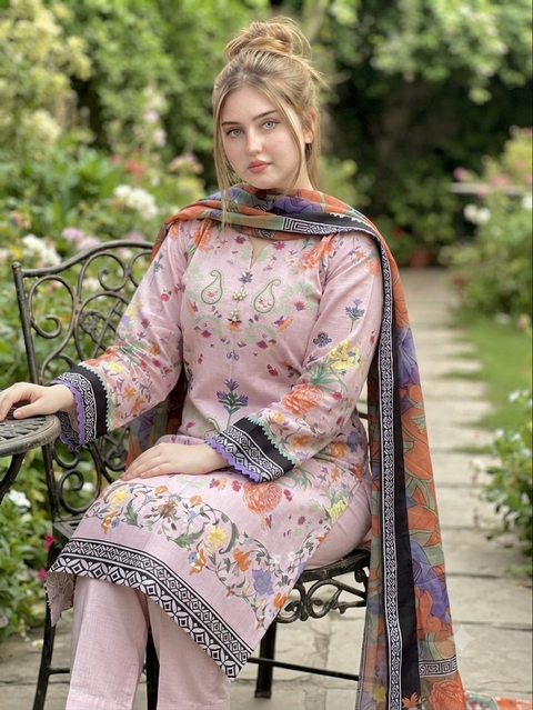 🔥 ONLY 2450/-PKR MPRINT LAWN 3PC 🔥