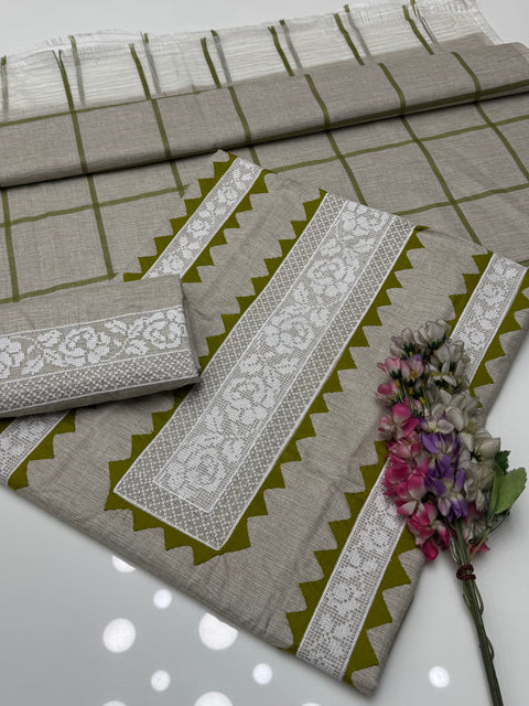 🔥 WINTER’s Beautiful Handmade Cross Stitch Tanka With Applique Ralli Work 3 Pc Dress 👗