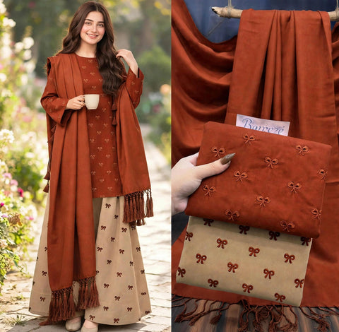 💕 #WINTER’s #VIRAL Ribbon 🎀 Embroidery 3PC 💕
