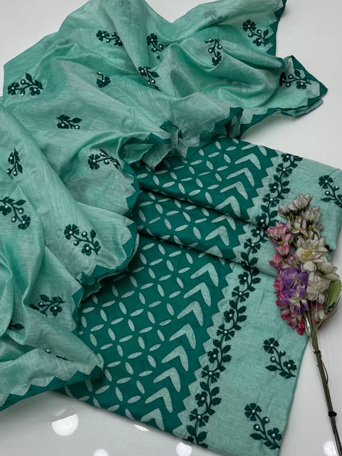 Handmade Pakka Tanka With Applique Ralli & Beads Work 2 Pc