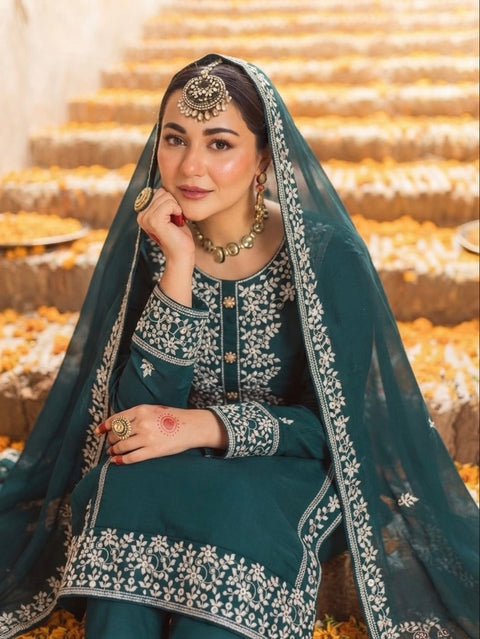 Most Beautiful & Unique Handmade Style Thread Embroidery Lawn 3 PC Dress 👗