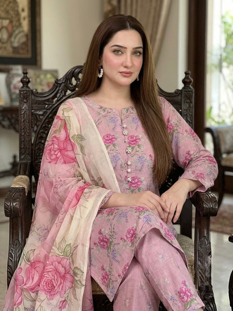 🔥 ONLY 2450/-PKR MPRINT LAWN 3PC 🔥