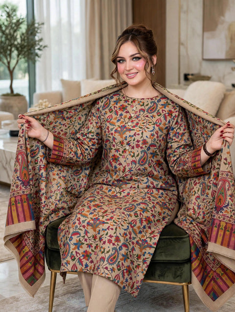 🔥 #KALAMKARI #PASHMINA 3PC🔥