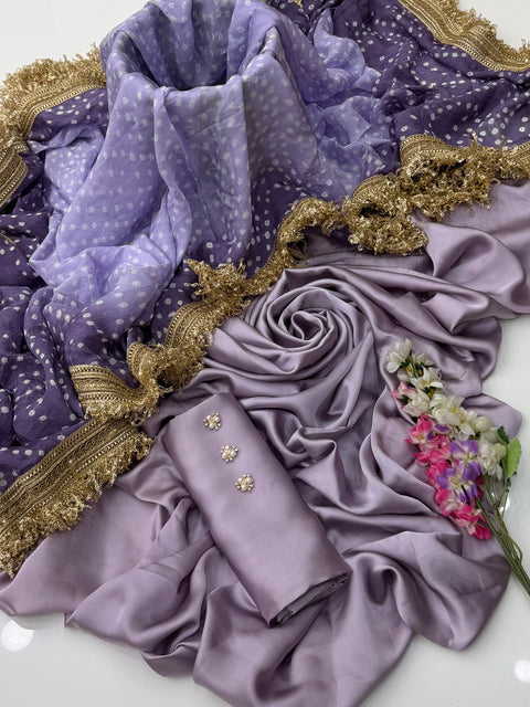 💕 #TRENDING #CHUNRI MEDIUM SILK 3 PC 💕