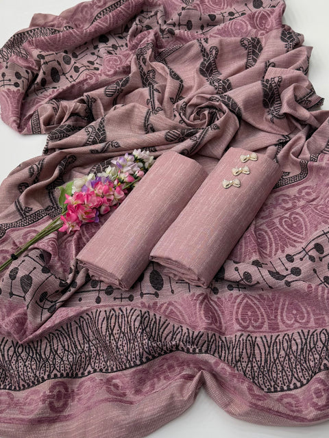 💕 #LUXURY #LEATHER PEACH PASHMINA 3 PC 👗