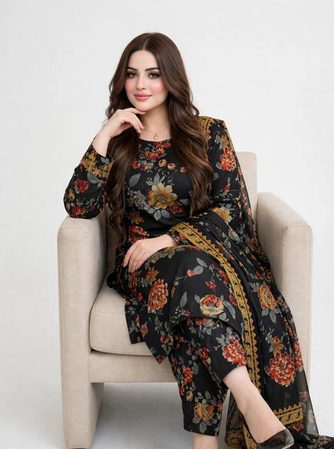 💕 ONLY 2650/-PKR #WINTER’s Premium Dhanak Printed 3PC 💕